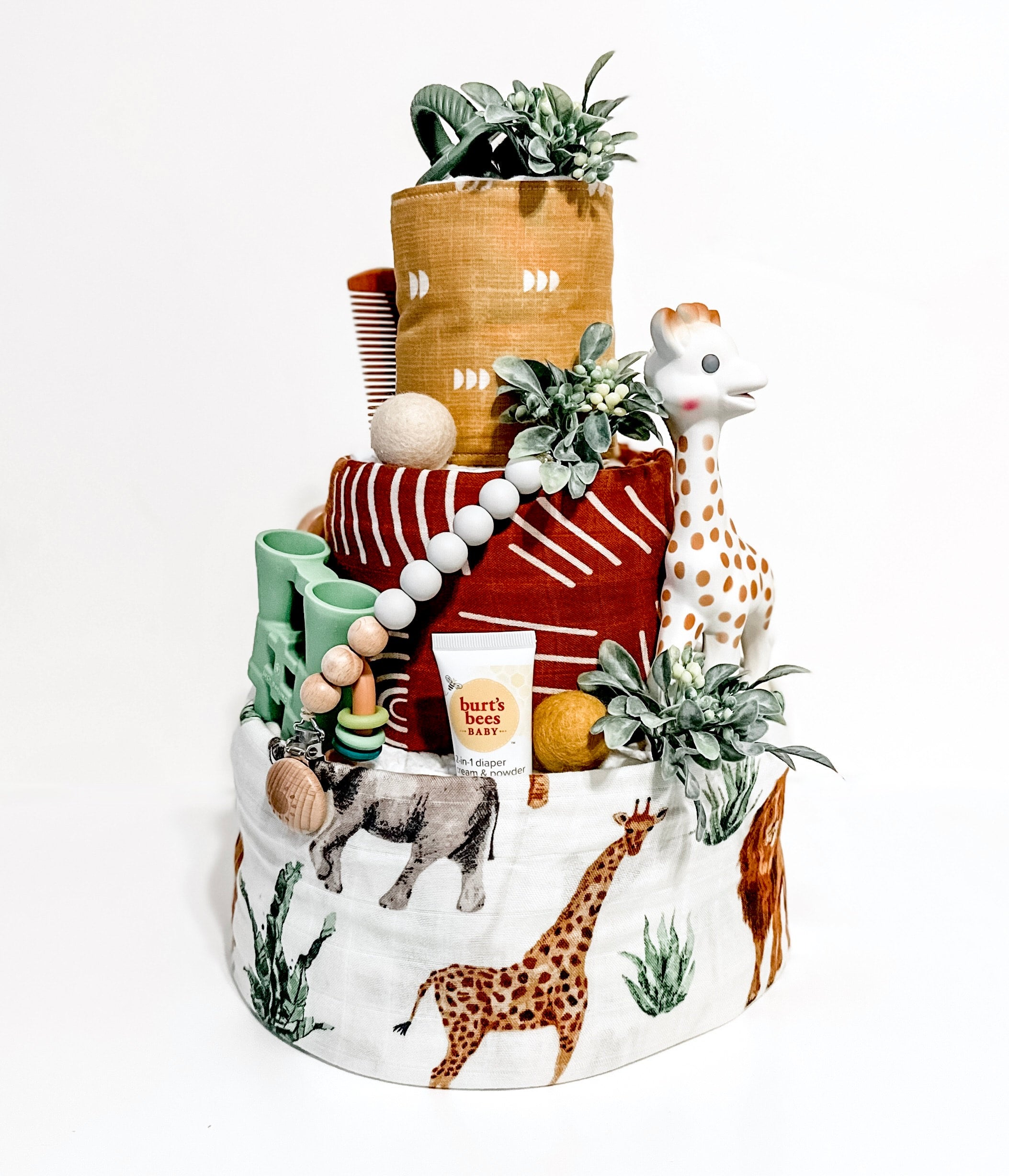 Tier Woodland Diaper Cakes Savannah Expedition Diaper Cake Tier