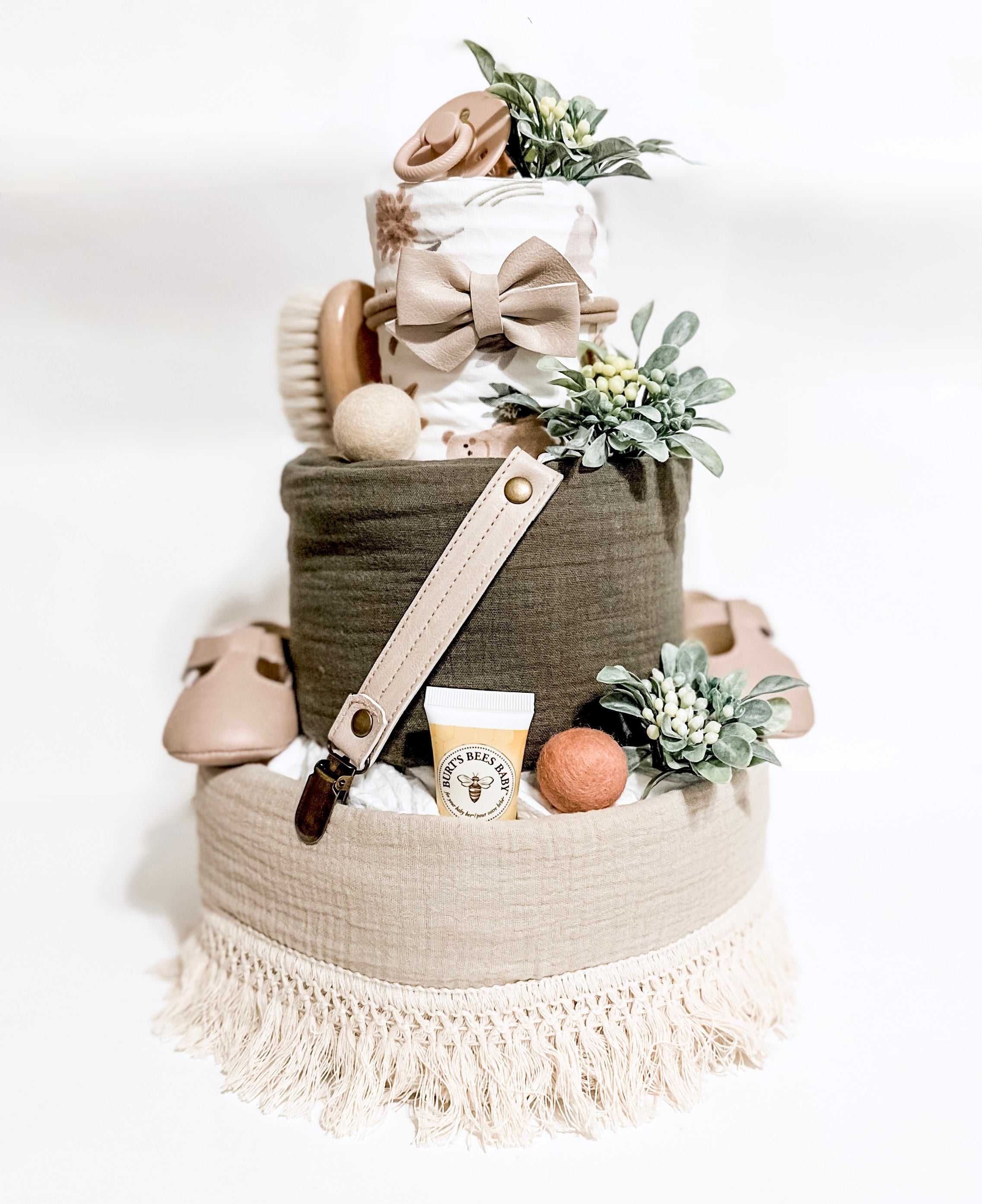Boho Babe Woodland Baby Diaper Cake Tumbleweed Babies Unique