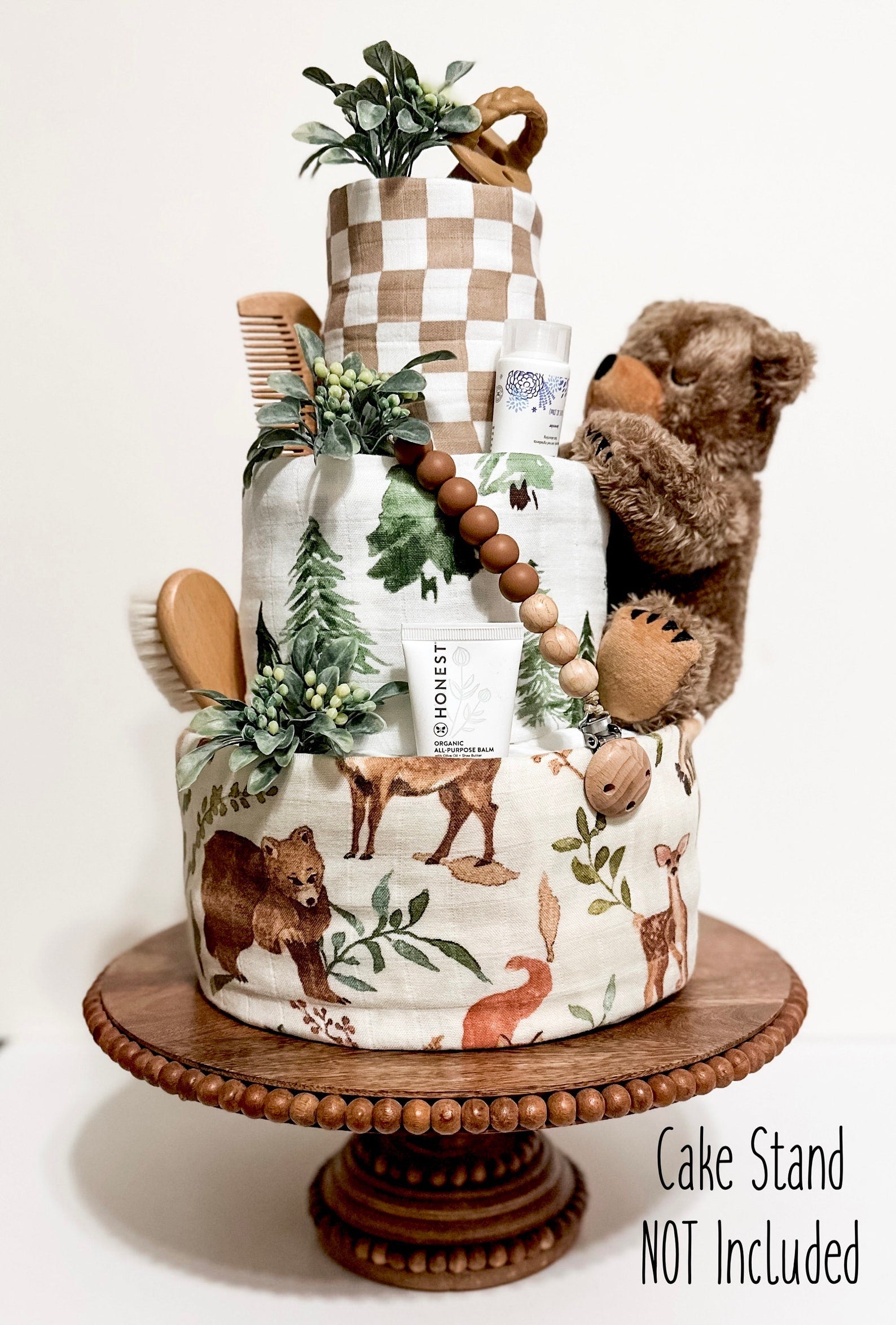 Woodland Bear Baby Diaper Cake Tumbleweed Babies Unique Baby