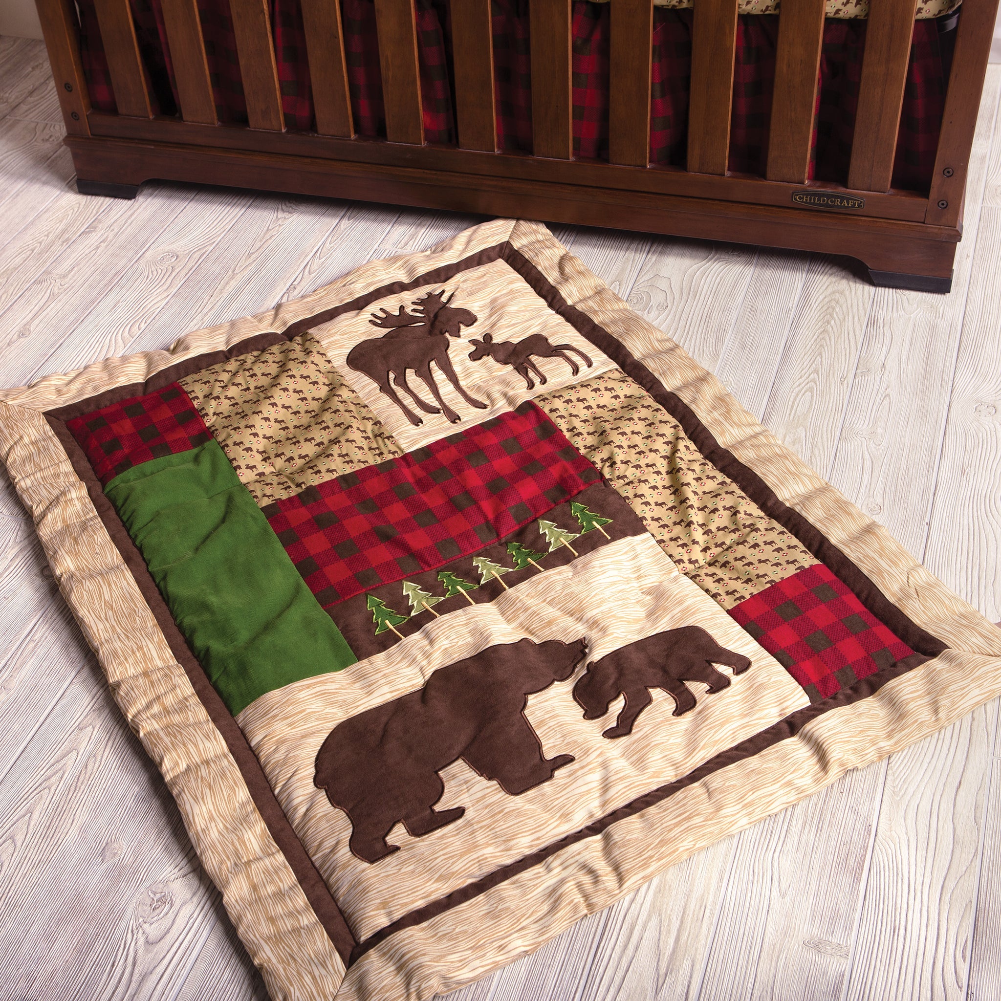 Northwoods 3 Piece Crib Bedding Set