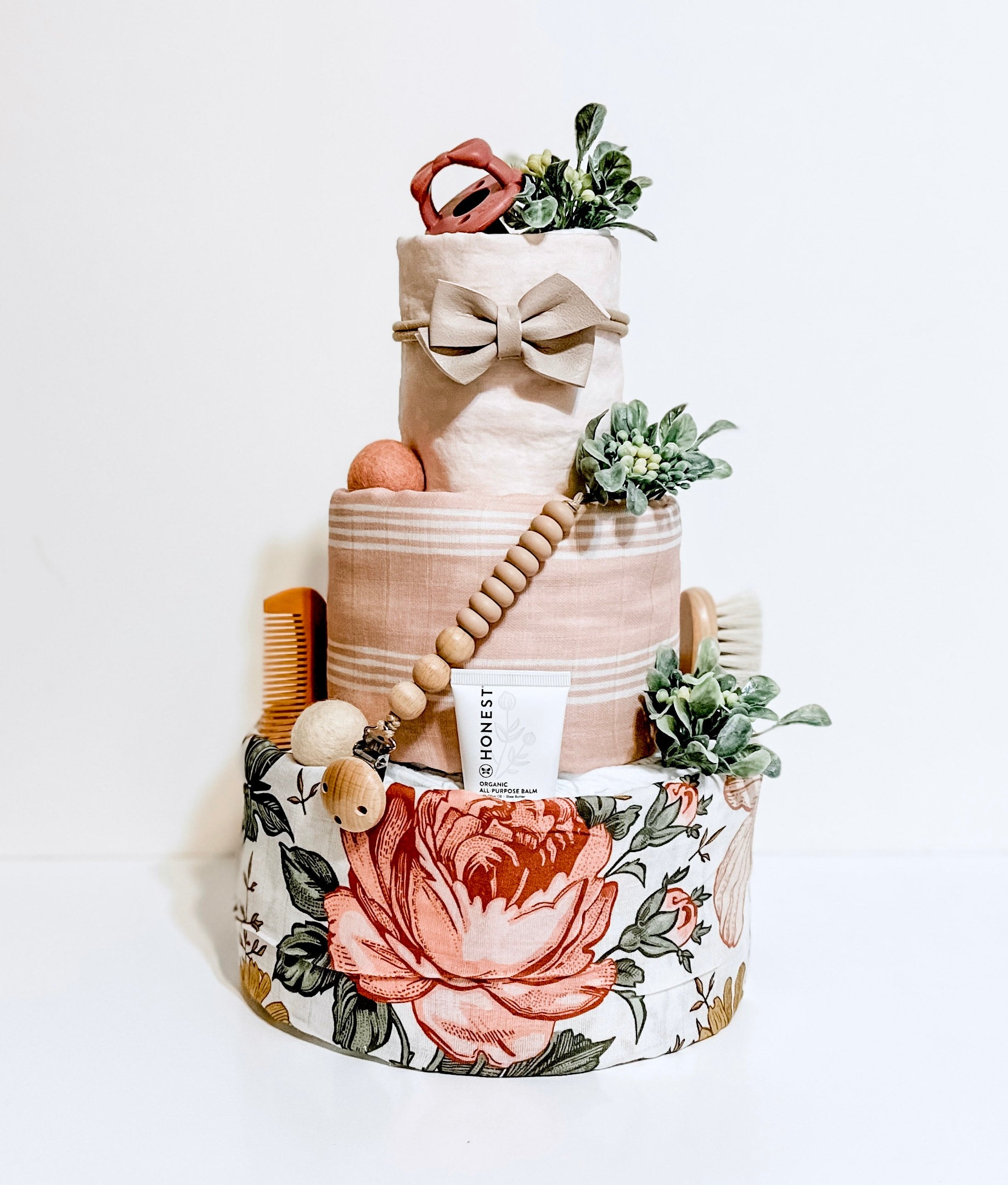 Floral diaper cake online