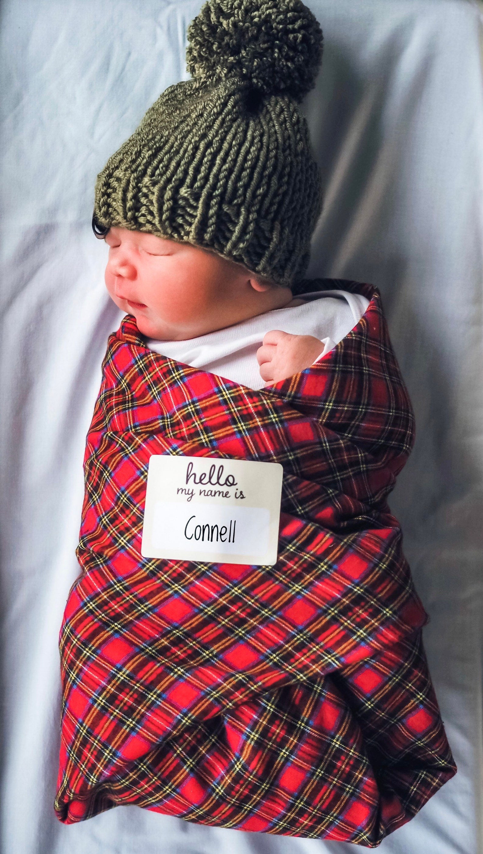 Plaid sales baby blanket